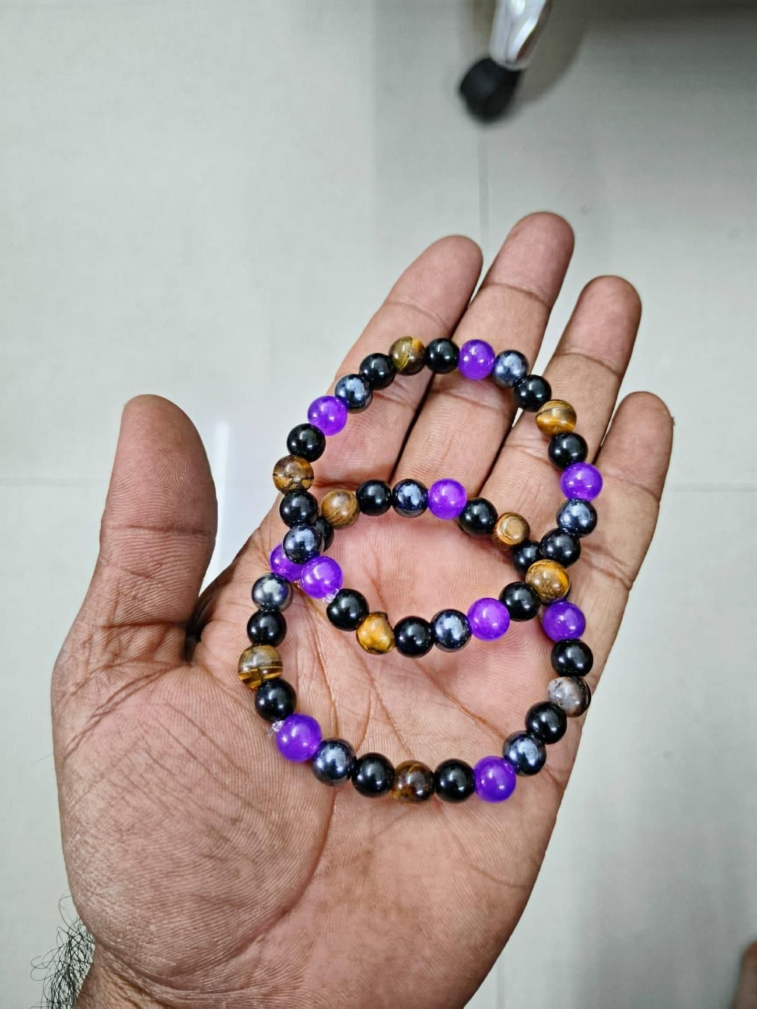 Natural Stone Protection Bracelet | Grounding & Negativity Shield