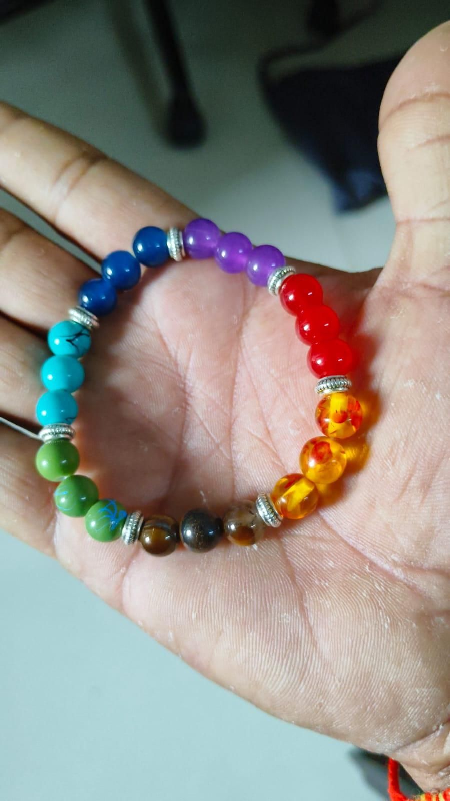 7 Chakra Stones Bracelet (Pack of 2)