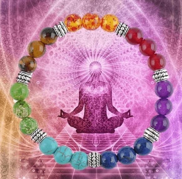 7 Chakra Stones Bracelet (Pack of 2)