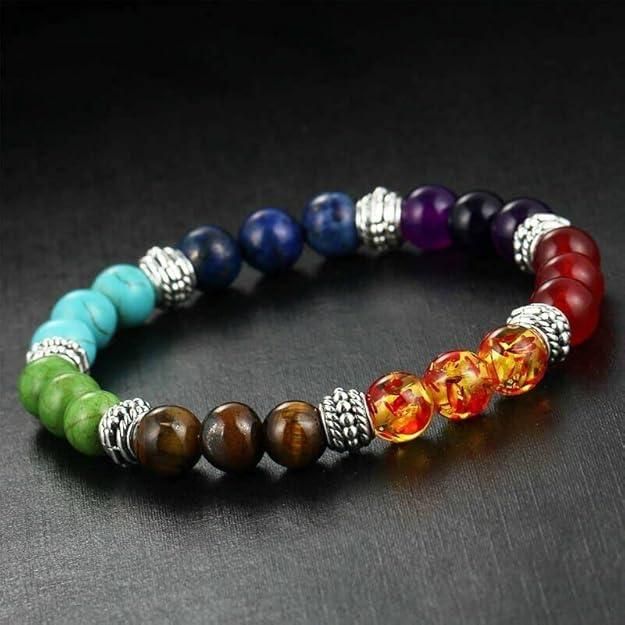 7 Chakra Stones Bracelet (Pack of 2)